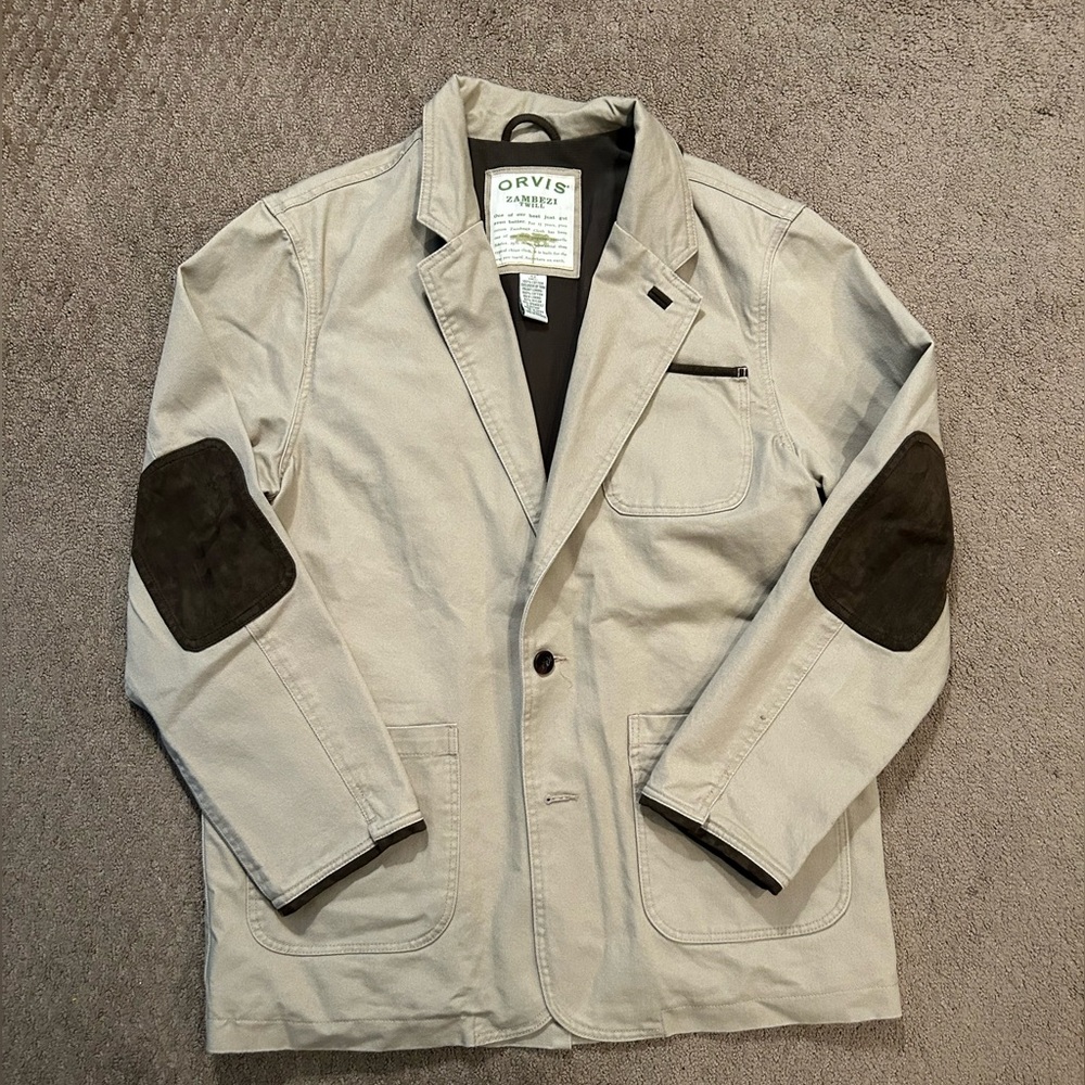 Orvis Zambezi Twill Jacket Utility Field Barn Chore Fishing Safari Men’s Coat 42
